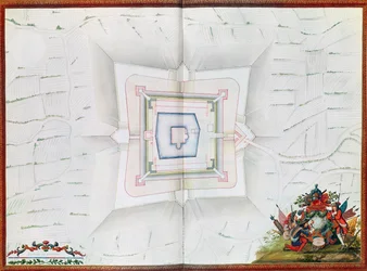 Karte von Phalsbourg, aus dem Atlas von Ludwig XIV.